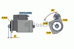 Фото Стартер Bosch 0 001 261 026