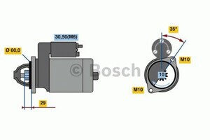 Фото Стартер Bosch 0 986 022 240