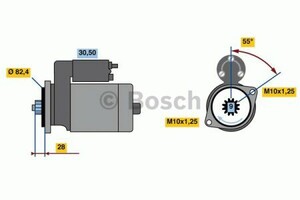 Фото Стартер Bosch 0 986 022 820