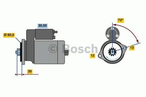 Фото Стартер Bosch 0 986 023 420