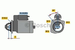 Фото Стартер Bosch 0 986 023 500