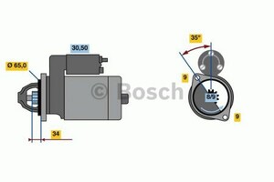 Фото Стартер Bosch 0 986 023 790