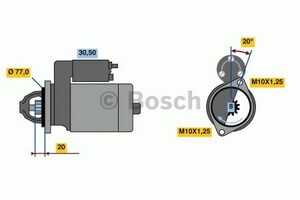 Фото Стартер Bosch 0 986 023 980