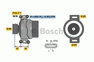 Фото Генератор Bosch 0 986 049 780