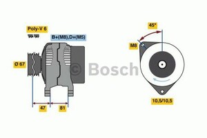 Фото Генератор Bosch 0 986 080 120