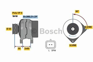 Фото Генератор Bosch 0 986 080 140