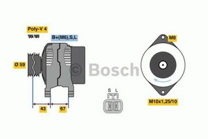 Фото Генератор Bosch 0 986 080 520