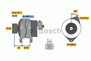 Фото Генератор Bosch 0 986 080 640