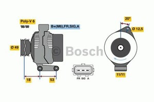 Фото Генератор Bosch 0 986 080 700