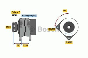 Фото Генератор Bosch 0 986 080 950