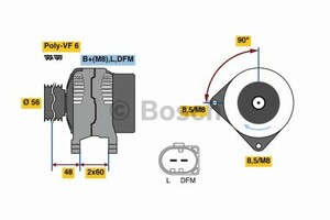 Фото Генератор Bosch 0 986 081 230