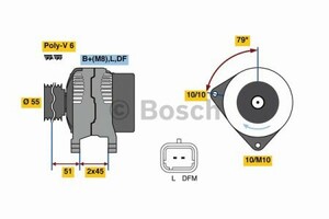 Фото Генератор Bosch 0 986 081 350