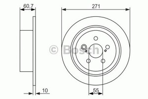 Фото Гальмівний диск Bosch 0 986 479 613