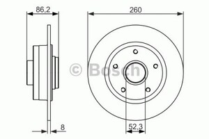 Фото Гальмівний диск Bosch 0 986 479 684