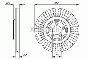 Фото Диск гальмівний Bosch 0 986 479 754