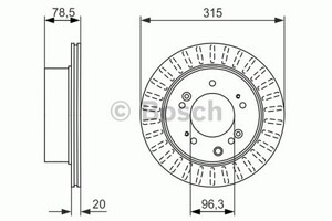 Фото Диск гальмівний Bosch 0 986 479 793