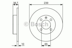 Фото Гальмівний диск Bosch 0 986 479 824