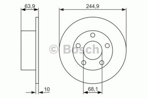 Фото Гальмівний диск Bosch 0 986 479 834