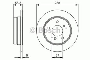 Фото Гальмівний диск Bosch 0 986 479 848