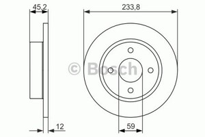 Фото Гальмівний диск Bosch 0 986 479 852