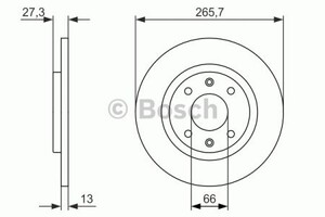 Фото Гальмівний диск Bosch 0 986 479 909