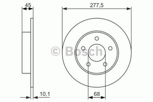 Фото Гальмівний диск Bosch 0 986 479 933