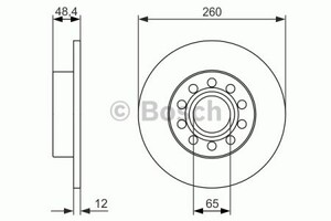 Фото Гальмівний диск Bosch 0 986 479 952