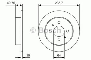 Фото Гальмівний диск Bosch 0 986 479 967