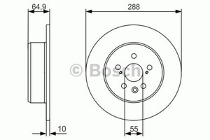 Фото Гальмівний диск Bosch 0 986 479 970