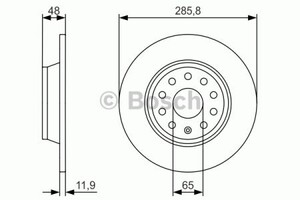 Фото Гальмівний диск Bosch 0 986 479 972