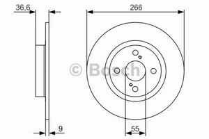 Фото Гальмівний диск Bosch 0 986 479 977