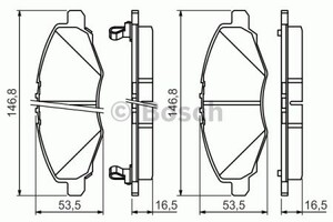 Фото Гальмівні колодки Bosch 0 986 494 326