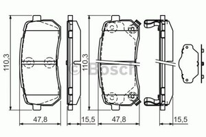 Фото Гальмівні колодки Bosch 0 986 494 327