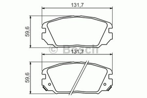 Фото Комплект гальмівних колодок, дискове гальмо Bosch 0 986 494 378