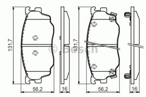 Фото Гальмівні колодки Bosch 0 986 494 394