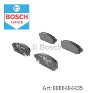 Фото Комплект гальмівних колодок, дискове гальмо Bosch 0 986 494 435