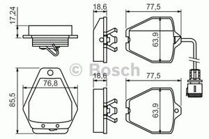 Фото Гальмівні колодки Bosch 0 986 494 436