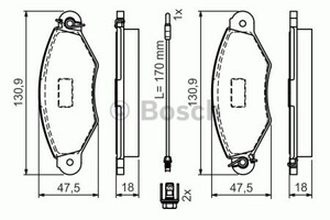 Фото Гальмівні колодки Bosch 0 986 495 011