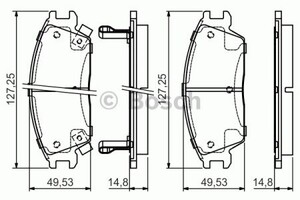 Фото Гальмівні колодки Bosch 0 986 495 035