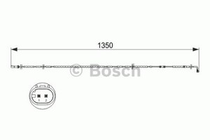 Фото Сигналізатор, знос гальмівних колодок Bosch 1 987 473 503