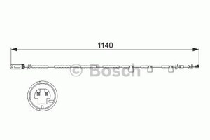 Фото Датчик зносу гальмівних колодок Bosch 1 987 473 525