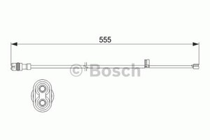 Фото Сигналізатор, знос гальмівних колодок Bosch 1 987 473 530