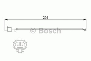 Фото Сигналізатор, знос гальмівних колодок Bosch 1 987 473 537