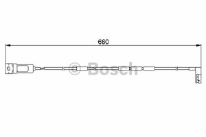 Фото Датчик зносу гальмівних колодок Bosch 1 987 474 909