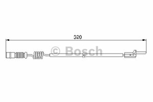 Фото Сигналізатор, знос гальмівних колодок Bosch 1 987 474 964