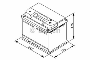 Фото Акумуляторна батарея 53А Bosch 0 092 S30 041