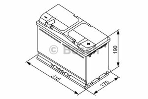 Фото Стартерна акумуляторна батарея Bosch 0 092 S40 110