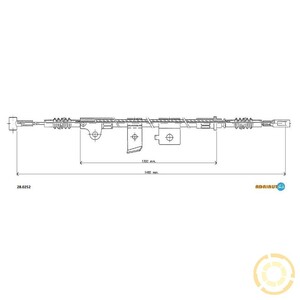 Фото Трос ручного тормоза Adriauto 28.0252