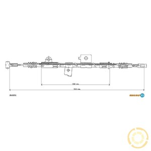 Фото Трос ручного тормоза Adriauto 28.0251