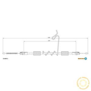 Фото Трос ручного тормоза Adriauto 13.0207.1
